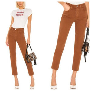 New! RE/DONE 50's Cigarette Jean in Terracota nwt 33766